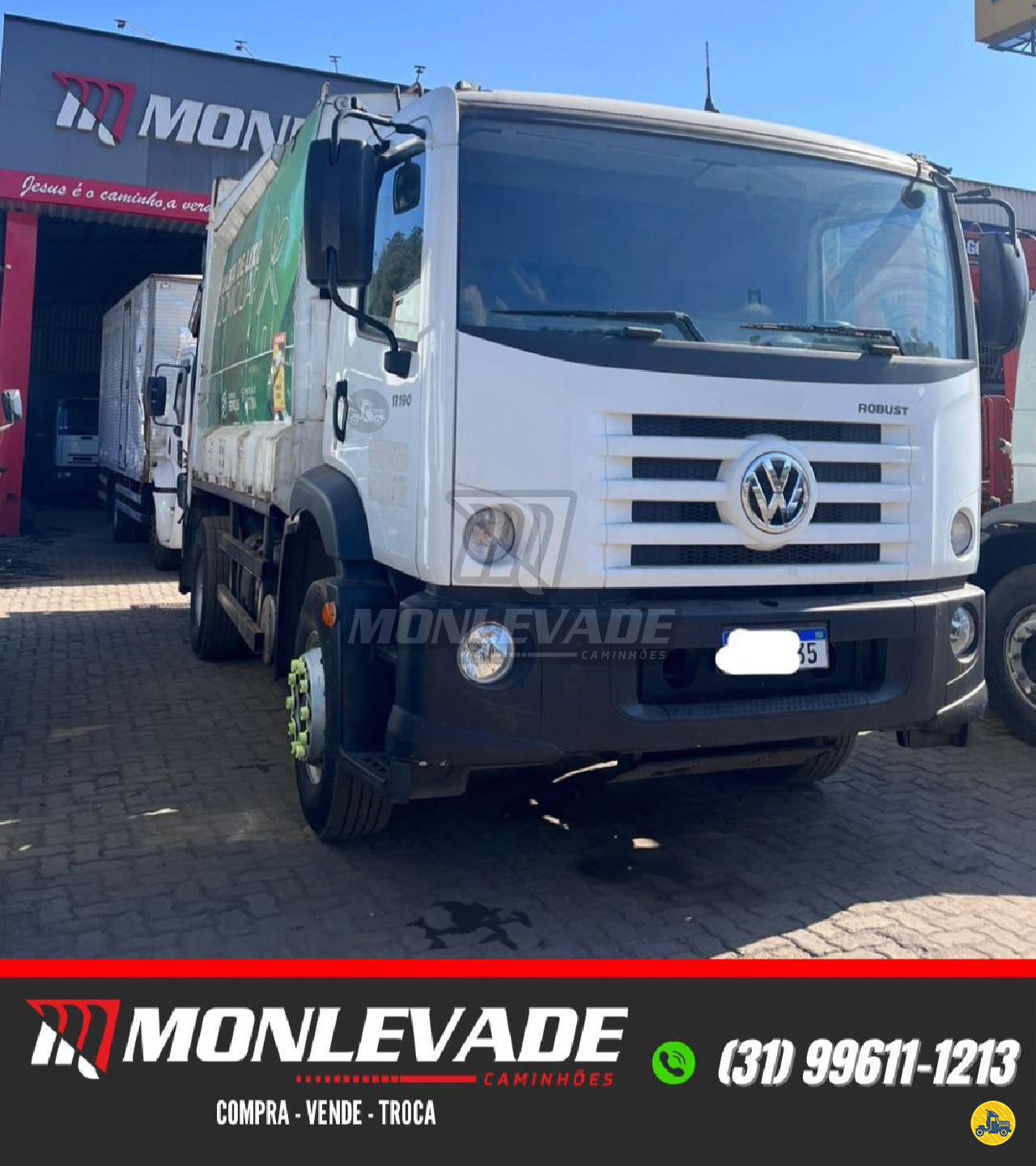 CAMINHAO VOLKSWAGEN VW 17190 Coletor de Lixo Toco 4x2 Monlevade Caminhões JOAO MONLEVADE MINAS GERAIS MG
